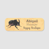 Cute baby rhino cartoon illustration name tag | Zazzle Cute baby rhino cartoon illustration name tag | Zazzle