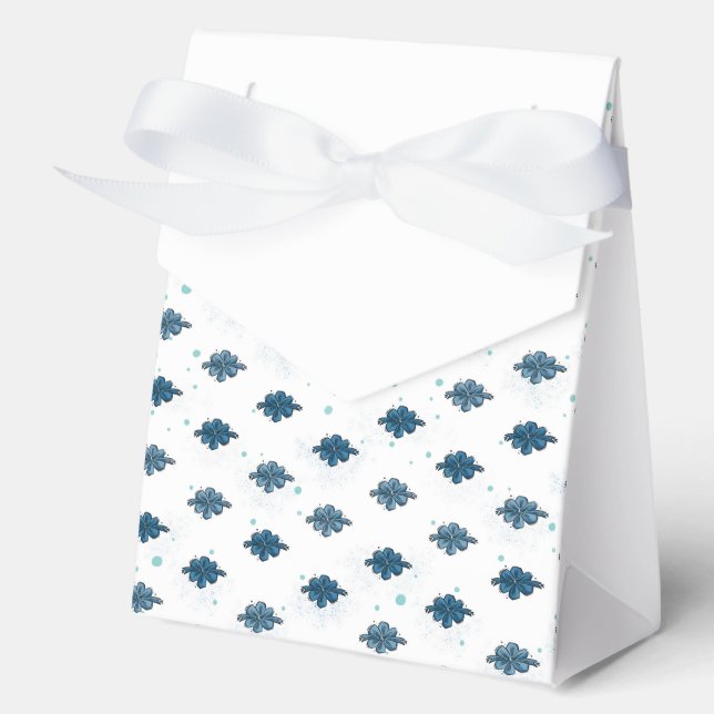 Cute Ribbon Bows & Dots Party Gift Packaging Favor Boxes (Front)