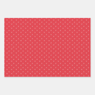 Cute Ribbon Love Seamless Pattern Wrapping Paper, Paper Sheets