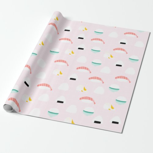 Cute Rice Balls Wrapping Paper