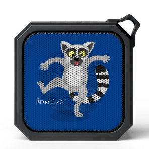 Cute ring tail lemur dancing cartoon illustration bluetooth speaker