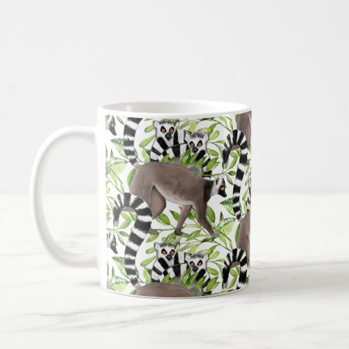 Cute Ring_Tailed Lemur for Nature Lover Coffee Mug