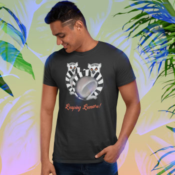 Cute Ring-tailed Lemur Of Madagascar T-shirt by DoodleDeDoo at Zazzle