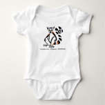 Cute Ring-tailed LEMUR  T-Shirt Baby Bodysuit
