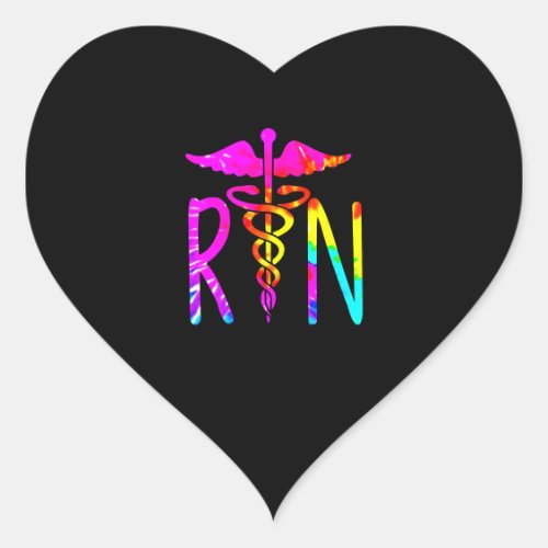 Cute RN Registered Nurse Tshirt Heart Sticker