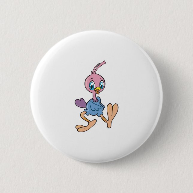 cute roadrunner pinback button (Front)