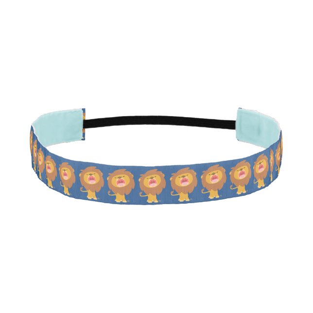 Cute Roaring Cartoon Lion Headband (Front)
