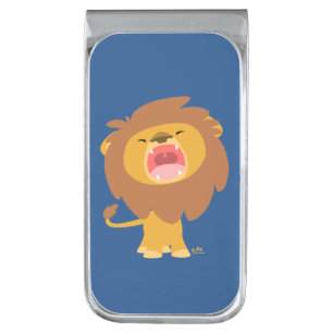 Cute Roaring Cartoon Lion Money Clip