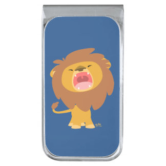 Cute Roaring Cartoon Lion Money Clip