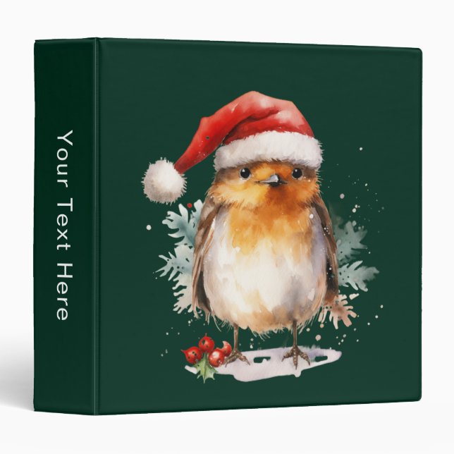Cute Robin 3 Ring Binder (Front/Spine)