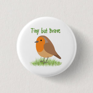 Cute Robin Bird Magnet Button