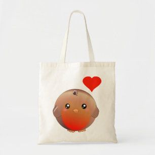 Cute Robin Bird Tote Bag