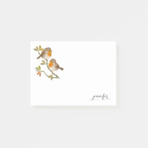 Cute Robin Birds Post it Note