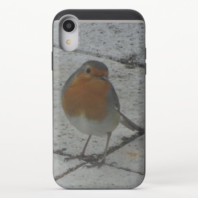 Cute Robin Close Up Slider Phone Case (Back)