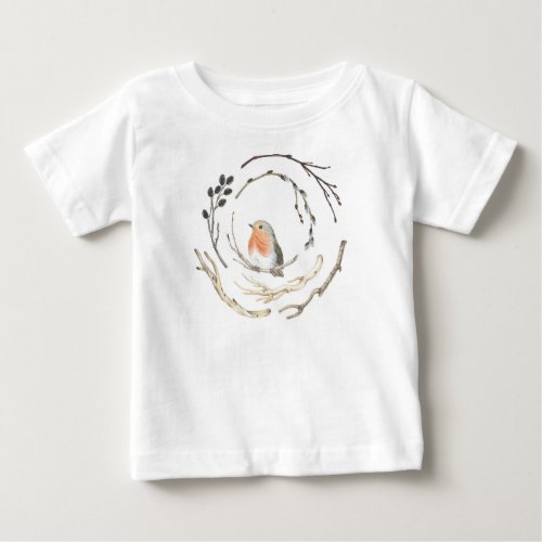 Cute Robin Sparrow Bird Birds Toddler shirt