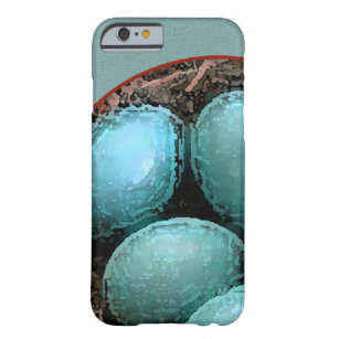 Cute Robin's Nest with Eggs Barely There iPhone 6 Case