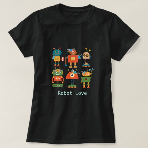 Cute robot childrens design T_Shirt