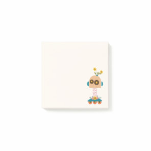 Cute robot colorful Geek Post-it Notes