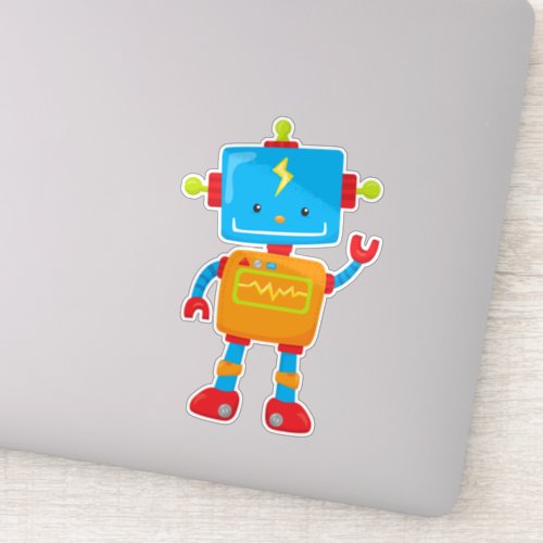 Cute Robot Colorful Robot Funny Robot Robotics Sticker