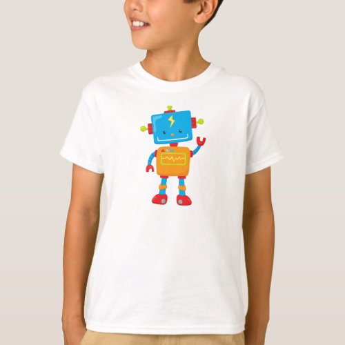 Cute Robot Colorful Robot Funny Robot Robotics T_Shirt