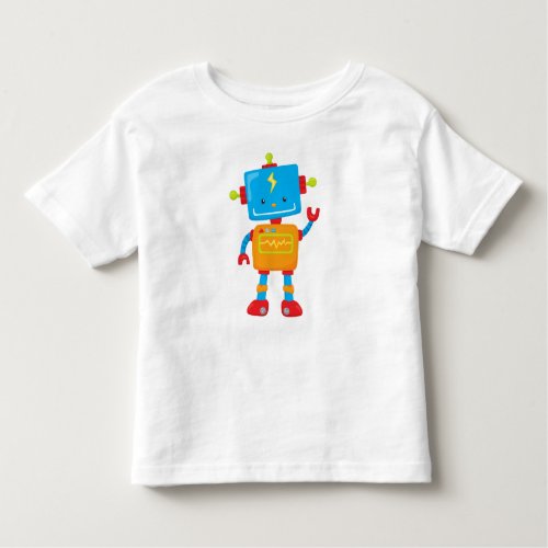 Cute Robot Colorful Robot Funny Robot Robotics Toddler T_shirt