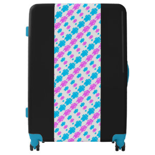 Cute robot familly pattern luggage