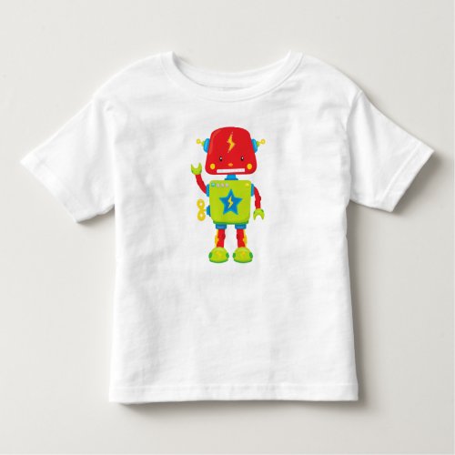 Cute Robot Funny Robot Colorful Robot Robotics Toddler T_shirt