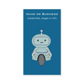 Cute Robot Illustration Business Card