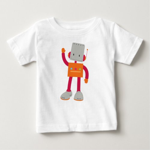 Cute Robot Silly Robot Funny Robot Robotics Baby T_Shirt