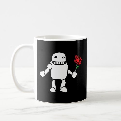 Cute Robot With Rose  Robotics Engineering  Coffee Mug