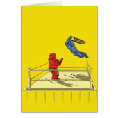 Cute Robot Wrestling Cartoon (Front)