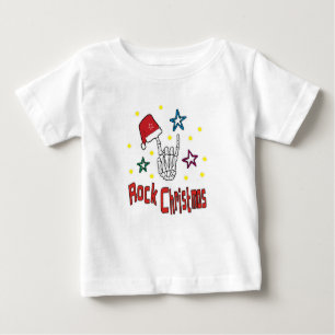 Cute Rock Christmas Baby T-Shirt