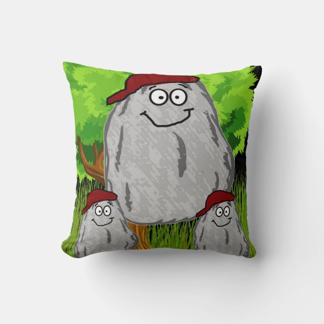 Cute  Rock Men  Throw Pillows (Front)