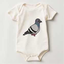Customizable Rock Pigeon Infant Organic Creeper