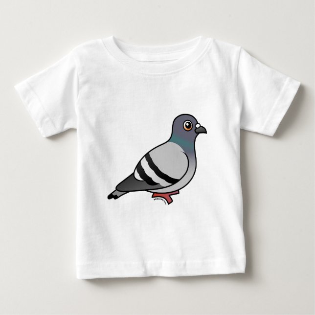 Cute Rock Pigeon Baby T-Shirt (Front)