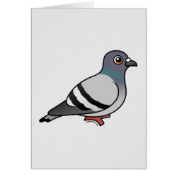 Customizable Rock Pigeon Greeting Card