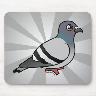 Cute Rock Pigeon Mouse Pad