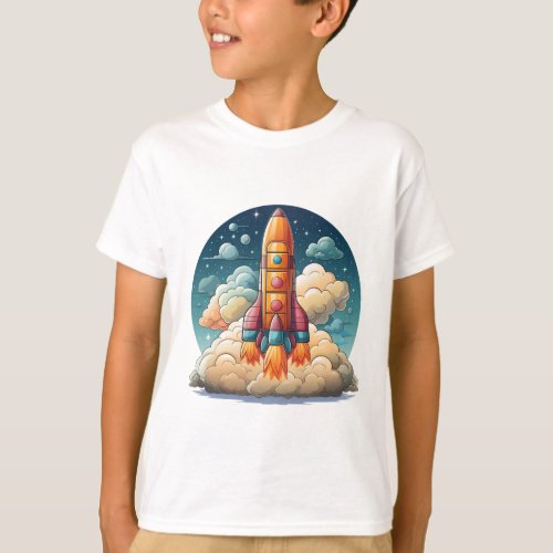 Cute Rocket T_Shirt