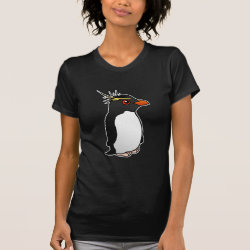 Rockhopper Penguin Women's American Apparel Fine Jersey Short Sleeve T-Shirt