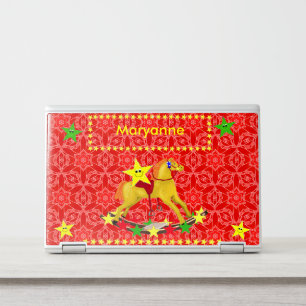 Cute Rocking Horse Red Lace HP Laptop Skin