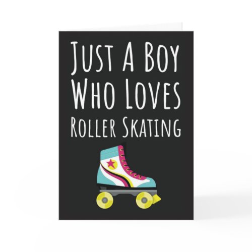 Cute Roller Skating Cards For Baby Boys Skater Kid