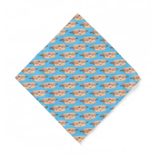 Cute rolling pin and dough pastry baking cartoon bandana