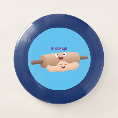Cute rolling pin and dough pastry baking cartoon Wham_O frisbee