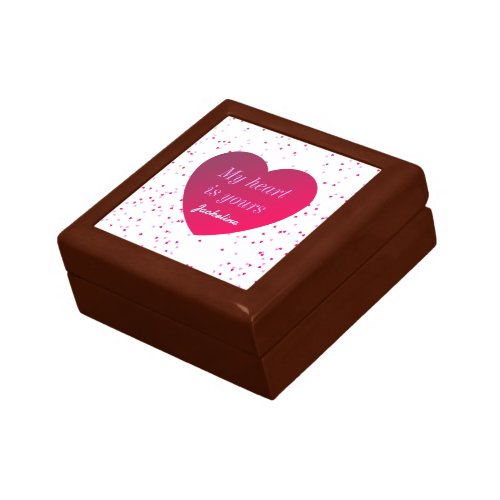 Cute  Romance Gradient Red Heart Valentines Day Gift Box