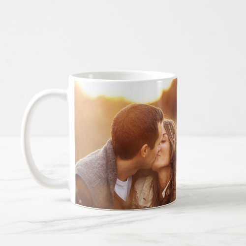 Cute Romantic Couple Kissing Photo Mug