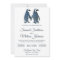 Cute Romantic Couple Penguin Wedding Invitation