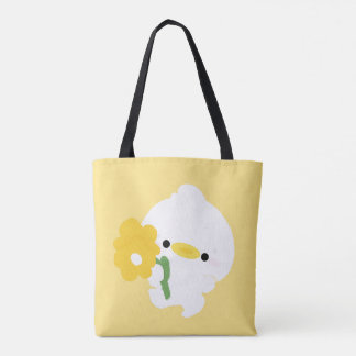 Cute Romantic Duck Tote Bag