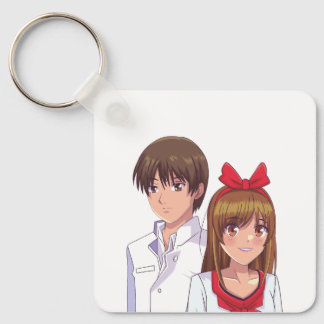 Cute Romantic Manga Art Keychain