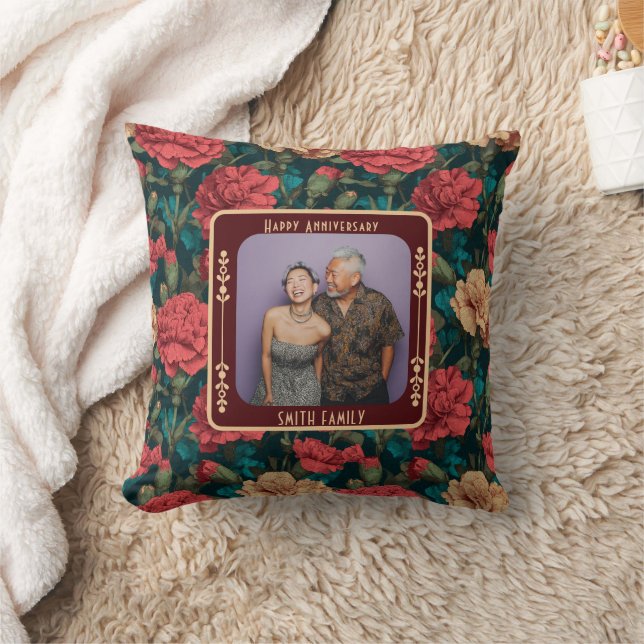 Cute Romantic Marriage Throw Pillow For Newlyweds (Blanket)