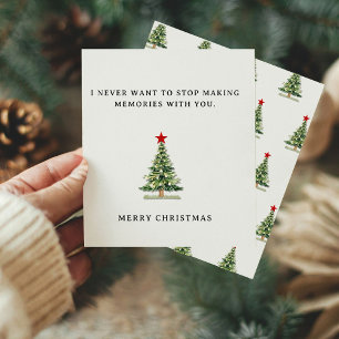  Cute Romantic Merry Christmas Card For Lovers